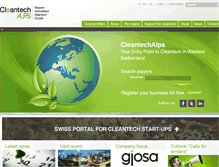 Tablet Screenshot of cleantech-alps.com